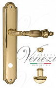 Дверная ручка Venezia "OLIMPO" WC-2 на планке PL98 полированная латунь