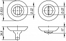 Ручка поворотная BK6 TL WH-19 белый