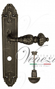 Дверная ручка Venezia "LUCRECIA" WC-2 на планке PL90 античное серебро
