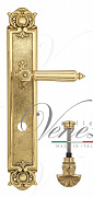 Дверная ручка Venezia "CASTELLO" WC-4 на планке PL97 полированная латунь
