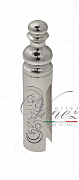 Колпачок для ввертных петель Venezia CP14 D с пешкой, рисунок D14 мм натуральное серебро + черный