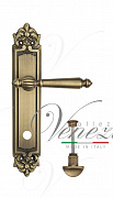 Дверная ручка Venezia "PELLESTRINA" WC-2 на планке PL96 матовая бронза