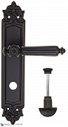 Дверная ручка на планке Fratelli Cattini "TORCELLO" WC-2 PL96-NM матовый черный