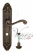 Дверная ручка Venezia "VIVALDI" WC-2 на планке PL90 античная бронза
