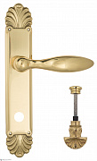 Дверная ручка Venezia "MAGGIORE" WC-4 на планке PL87 полированная латунь