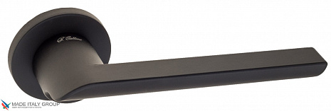 Дверная ручка на круглом основании Fratelli Cattini "WOO" 7FS-NM матовый черный