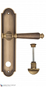 Дверная ручка на планке Fratelli Cattini "MARANI" WC-2 PL248-BY матовая бронза