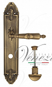 Дверная ручка Venezia "ANNETA" WC-2 на планке PL90 матовая бронза
