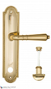 Дверная ручка на планке Fratelli Cattini "TOSCANA" WC-2 PL248-OLV полированная латунь