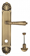Дверная ручка Venezia "VIGNOLE" WC-2 на планке PL87 матовая бронза