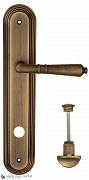 Дверная ручка на планке Fratelli Cattini "TOSCANA" WC-2 PL288-BY матовая бронза
