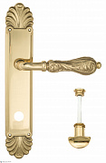 Дверная ручка Venezia "MONTE CRISTO" WC-2 на планке PL87 полированная латунь