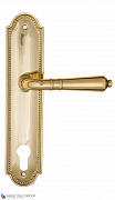 Дверная ручка на планке Fratelli Cattini "TOSCANA" CYL PL248-OLV полированная латунь