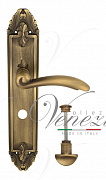 Дверная ручка Venezia "VERSALE" WC-2 на планке PL90 матовая бронза