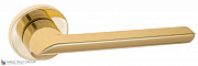 Дверная ручка на круглом основании Fratelli Cattini "WOO" 7FS-OLV полированная латунь