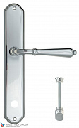 Дверная ручка Venezia "CLASSIC" WC-2 на планке PL02 полированный хром