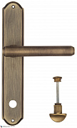 Дверная ручка Venezia "EXA" WC-2 на планке PL02 матовая бронза