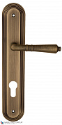 Дверная ручка на планке Fratelli Cattini "TOSCANA" CYL PL288-BY матовая бронза