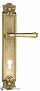 Дверная ручка Venezia "CALLISTO" CYL на планке PL97 полированная латунь