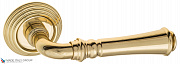 Дверная ручка на круглом основании Fratelli Cattini "GRACIA" D8-OLV полированная латунь