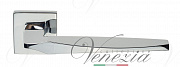Дверная ручка Venezia Unique "STONE" полированный хром
