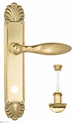 Дверная ручка Venezia "MAGGIORE" WC-2 на планке PL87 полированная латунь