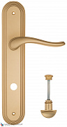 Дверная ручка на планке Fratelli Cattini "LAVERA" WC-2 PL288-BS матовая латунь