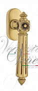 Ручка оконная Venezia "CASTELLO" FW французское золото + коричневый