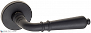 Дверная ручка на круглом основании Fratelli Cattini "TOSCANA" 7.7-NM матовый черный