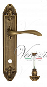 Дверная ручка Venezia "ALESSANDRA" WC-4 на планке PL90 матовая бронза