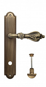 Дверная ручка Venezia "FLORENCE" WC-2 на планке PL98 матовая бронза