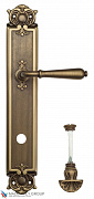 Дверная ручка Venezia "CLASSIC" WC-4 на планке PL97 матовая бронза