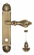 Дверная ручка Venezia "FLORENCE" WC-4 на планке PL87 матовая бронза