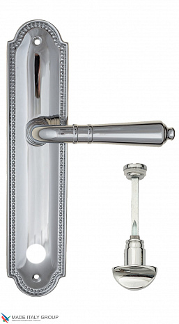 Дверная ручка на планке Fratelli Cattini "TOSCANA" WC-2 PL248-CR полированный хром