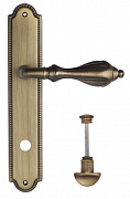 Дверная ручка Venezia "ANAFESTO" WC-2 на планке PL98 матовая бронза