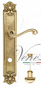 Дверная ручка Venezia "VIVALDI" WC-2 на планке PL97 полированная латунь