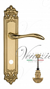 Дверная ручка Venezia "ALESSANDRA" WC-4 на планке PL96 полированная латунь