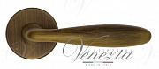 Дверная ручка на круглом основании Fratelli Cattini "DROP" 7-BY матовая бронза