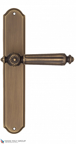 Дверная ручка на планке Fratelli Cattini "TORCELLO" PL02-BY матовая бронза
