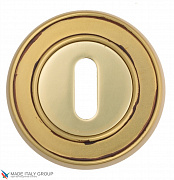 Накладка дверная под ключ буратино Venezia KEY-1 D6 французcкое золото + коричневый (2шт.)