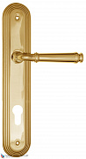 Дверная ручка на планке Fratelli Cattini "FARFALLA" CYL PL288-OLV полированная латунь