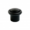 АЛЛЮР УД-2/40 (РУ) матовый черный ограничитель дверной цилиндр (100)