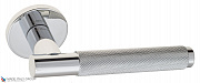 Дверная ручка на круглом основании Fratelli Cattini "UNA X" 7FS-CR полированный хром