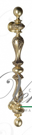 Ручка скоба Venezia "PALAZZO" 640мм (445мм) французское золото + коричневый
