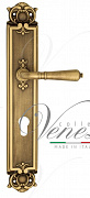 Дверная ручка Venezia "VIGNOLE" CYL на планке PL97 матовая бронза