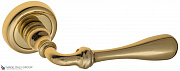 Дверная ручка на круглом основании Fratelli Cattini "RETRO" D1-OLV полированная латунь