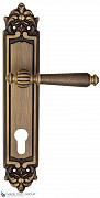 Дверная ручка на планке Fratelli Cattini "MARANI" CYL PL96-BY матовая бронза