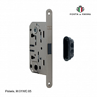 Защелка врезная магнитная под фиксатор  PORTA DI PARMA Polaris Матовый графит