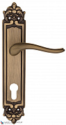 Дверная ручка на планке Fratelli Cattini "LAVERA" CYL PL96-BY матовая бронза