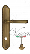 Дверная ручка Venezia "MOSCA" WC-2 на планке PL98 матовая бронза